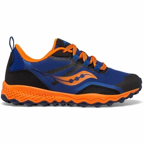 Saucony Peregrine 12 Shield Junior Trail Running Shoes - Navy Saucony Peregrine runners