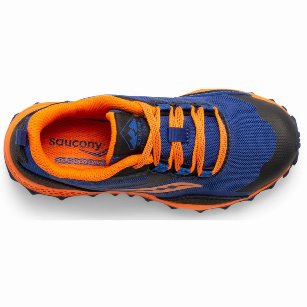 Saucony Peregrine 12 Shield Junior Trail Running Shoes - Navy Off-Road Grip Sneakers