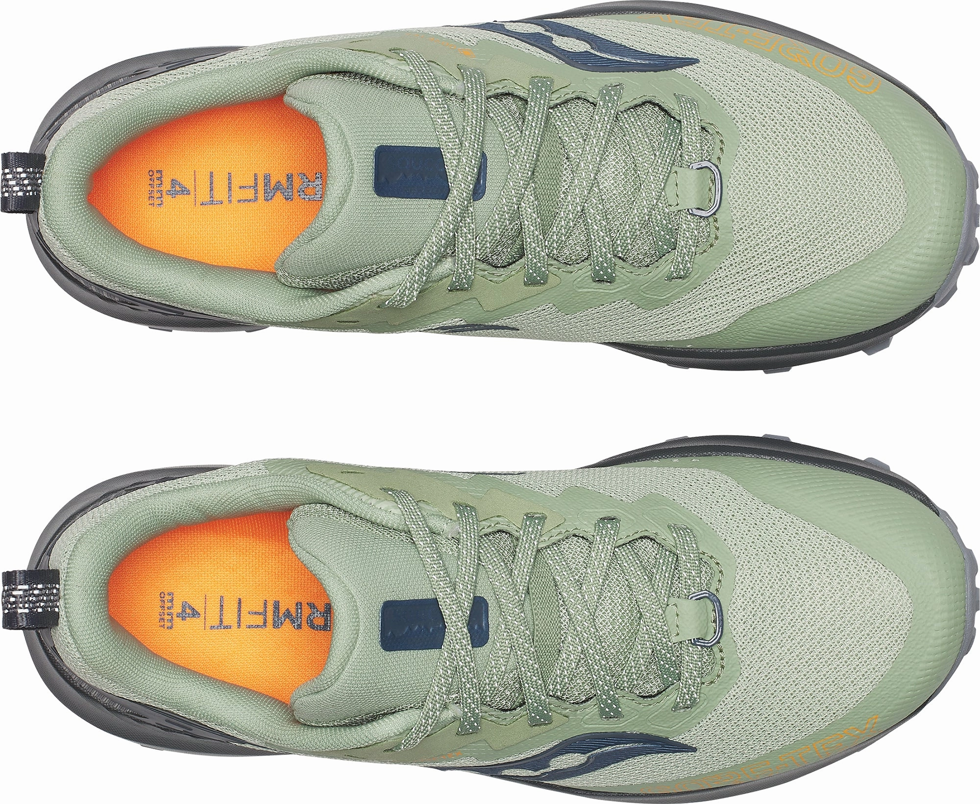 Saucony Peregrine 14 GORE-TEX Womens Trail Running Shoes - Green Off-Road Grip Sneakers