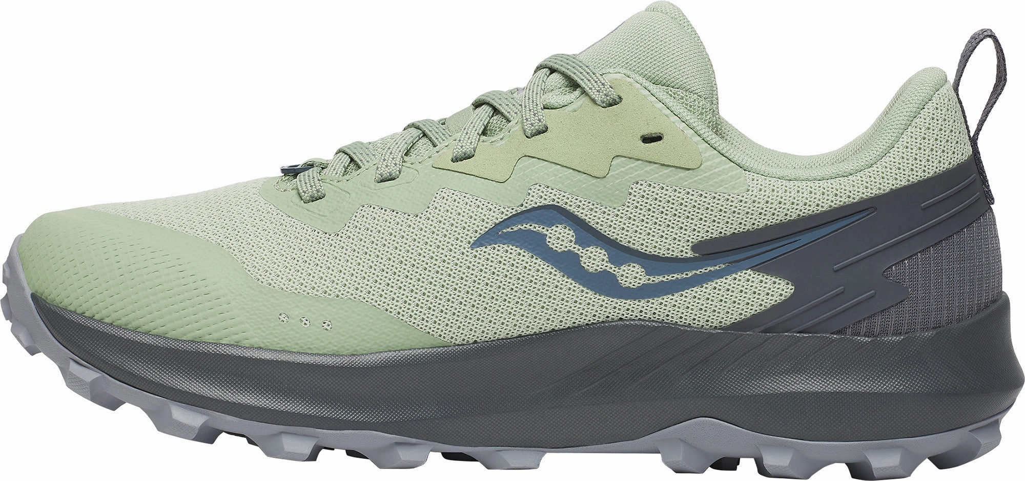Saucony Peregrine 14 GORE-TEX Womens Trail Running Shoes - Green Off-Road Grip Sneakers