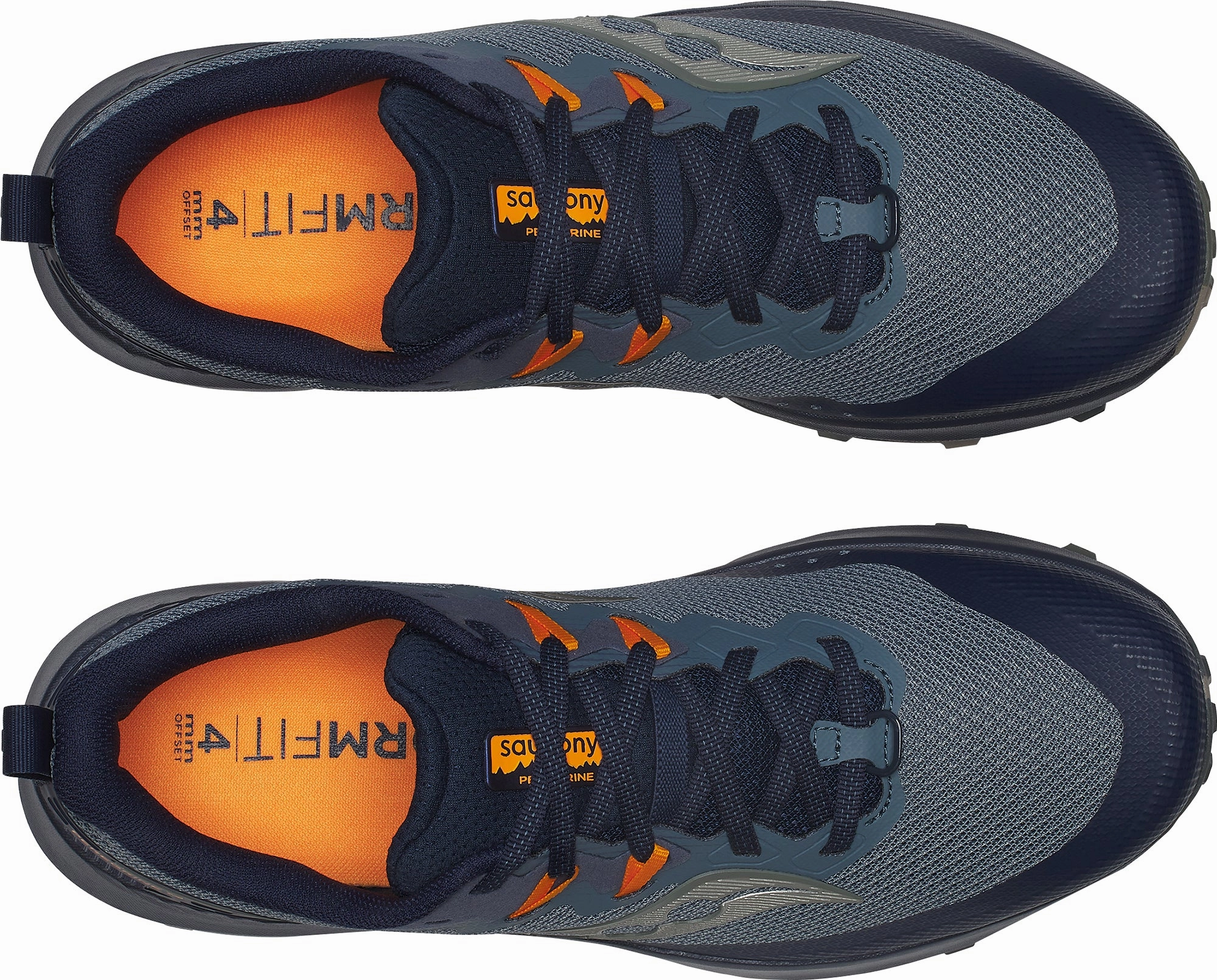 Saucony Peregrine 14 Mens Trail Running Shoes - Blue Off-Road Grip Sneakers