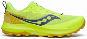 Saucony Peregrine 14 Mens Trail Running Shoes - Yellow Saucony Peregrine runners