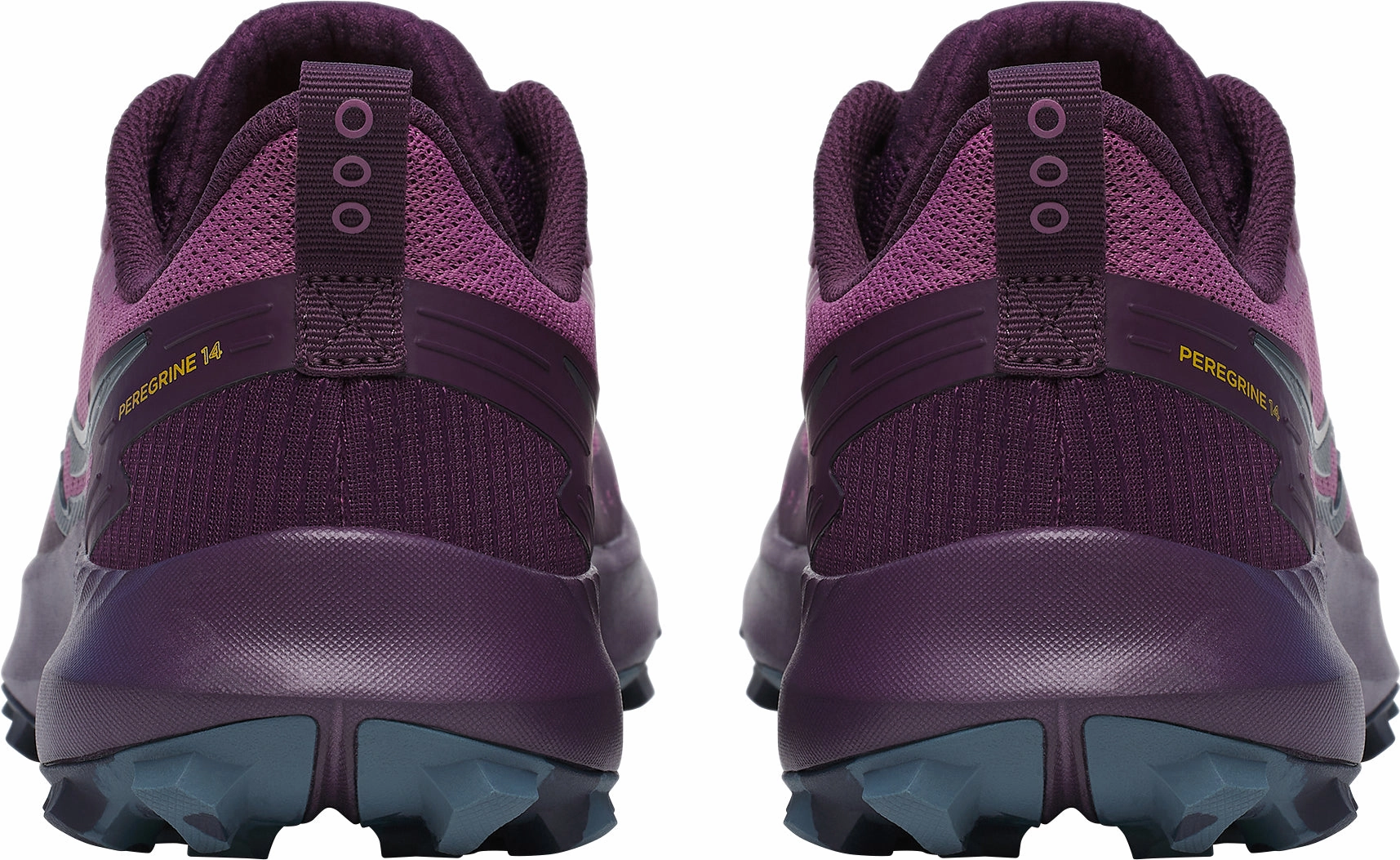 Saucony Peregrine 14 Womens Trail Running Shoes - Purple Off-Road Grip Sneakers