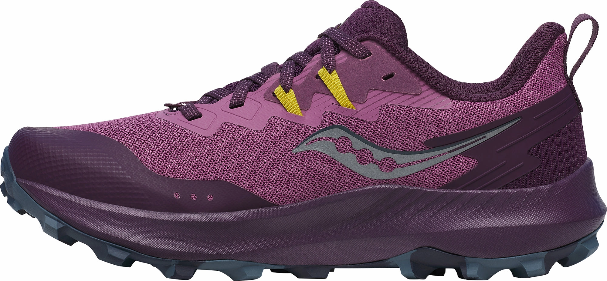 Saucony Peregrine 14 Womens Trail Running Shoes - Purple Off-Road Grip Sneakers