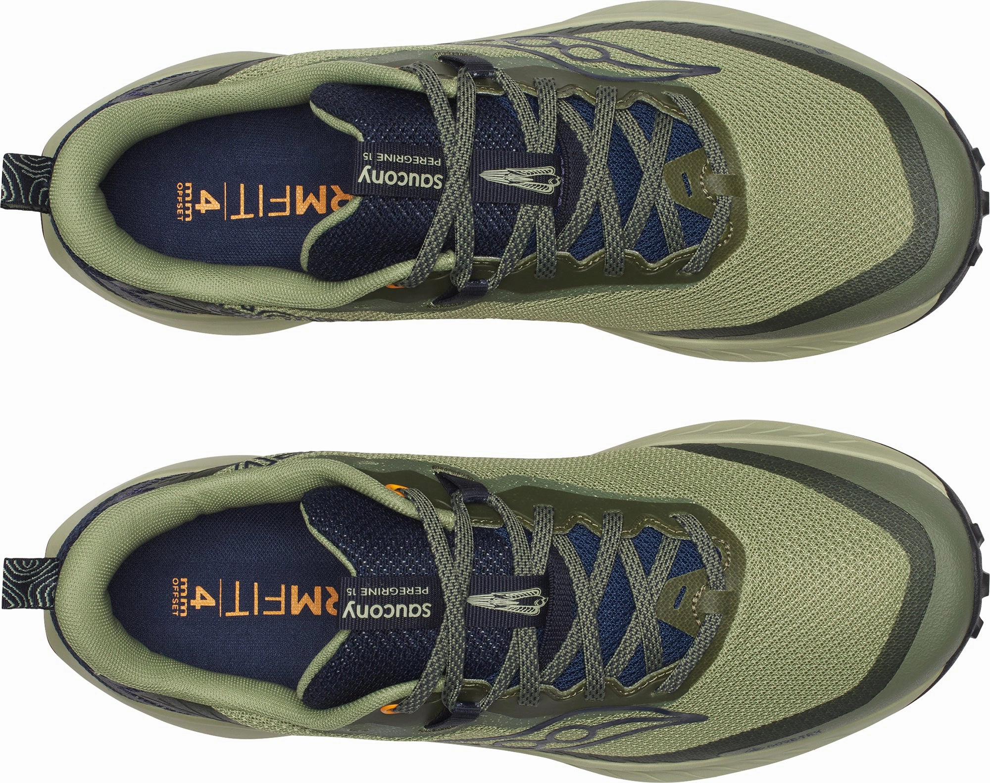 Saucony Peregrine 15 GORE-TEX Mens Trail Running Shoes - Green Off-Road Grip Sneakers