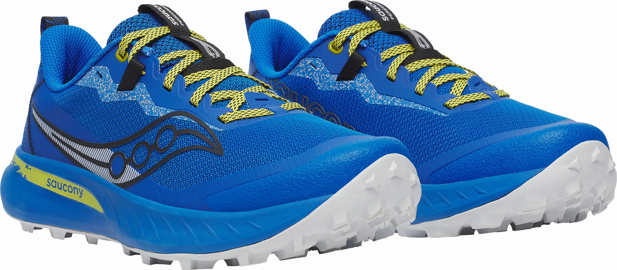 Saucony Peregrine 15 Mens Trail Running Shoes - Blue Balanced Fit Runners