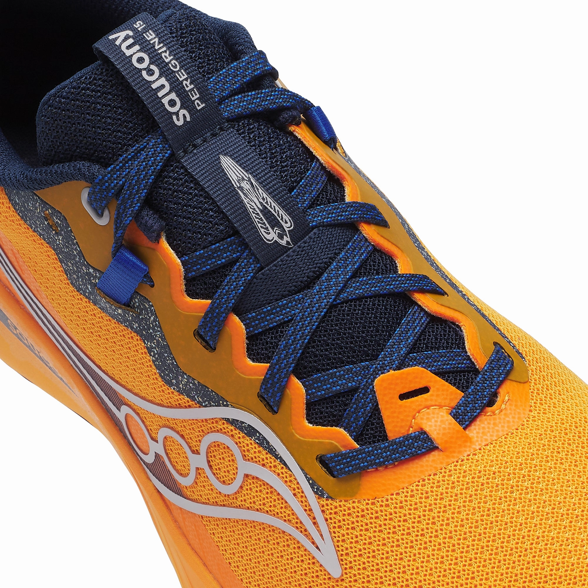 Saucony Peregrine 15 Mens Trail Running Shoes - Orange Balanced Fit Runners
