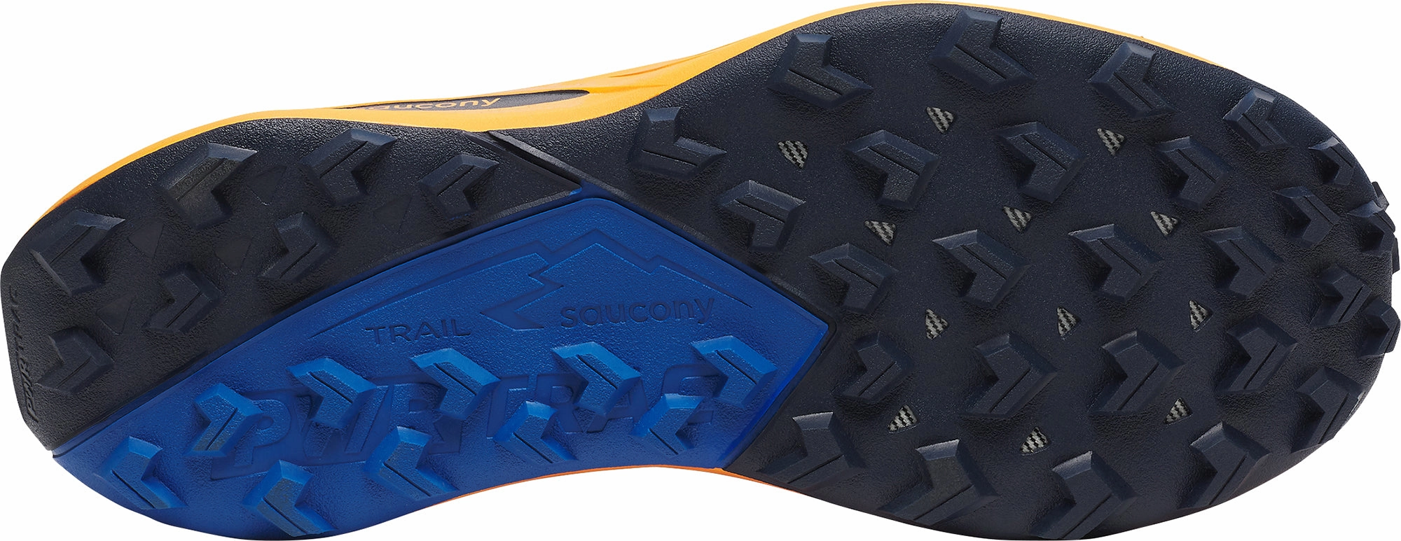 Saucony Peregrine 15 Mens Trail Running Shoes - Orange Balanced Fit Runners