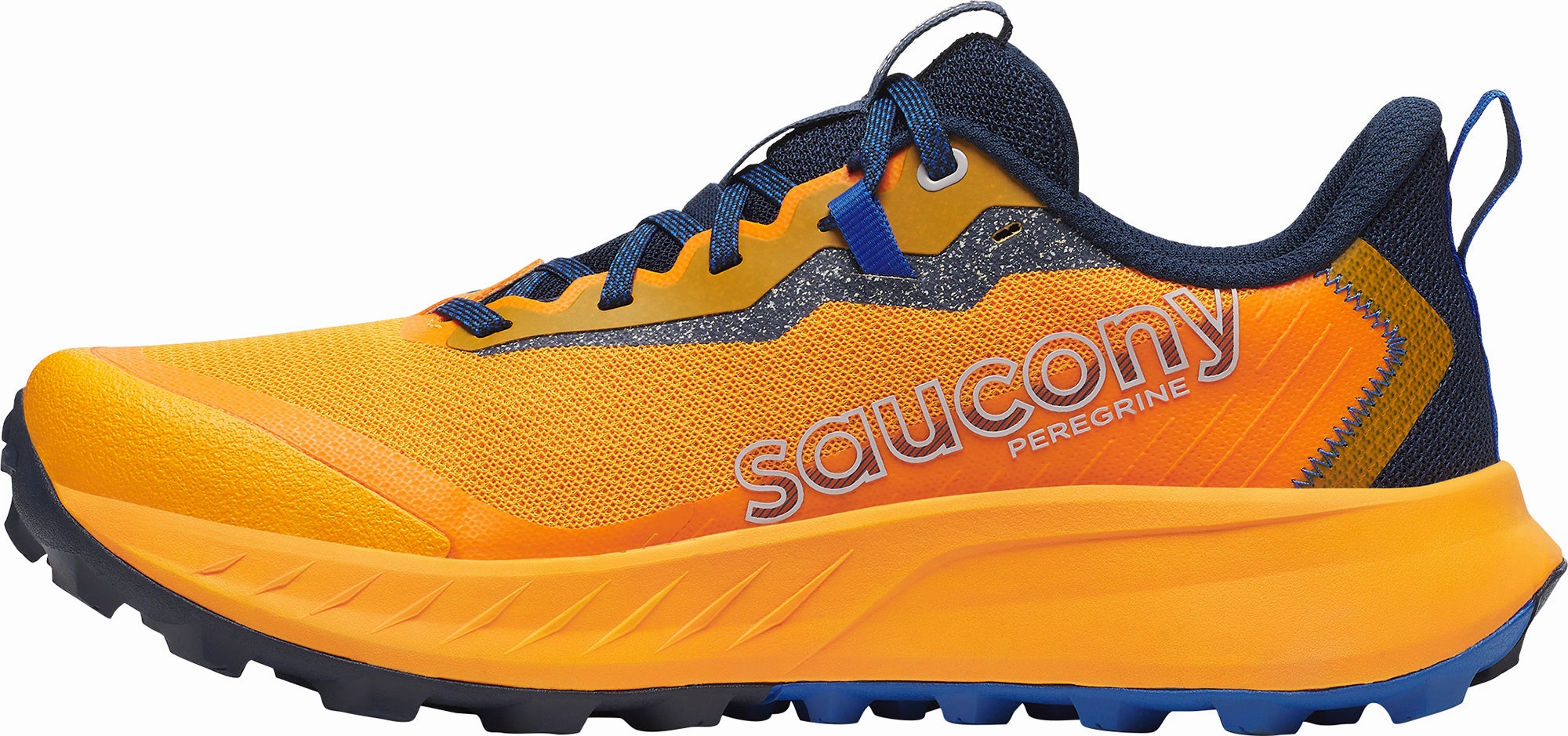 Saucony Peregrine 15 Mens Trail Running Shoes - Orange Balanced Fit Runners