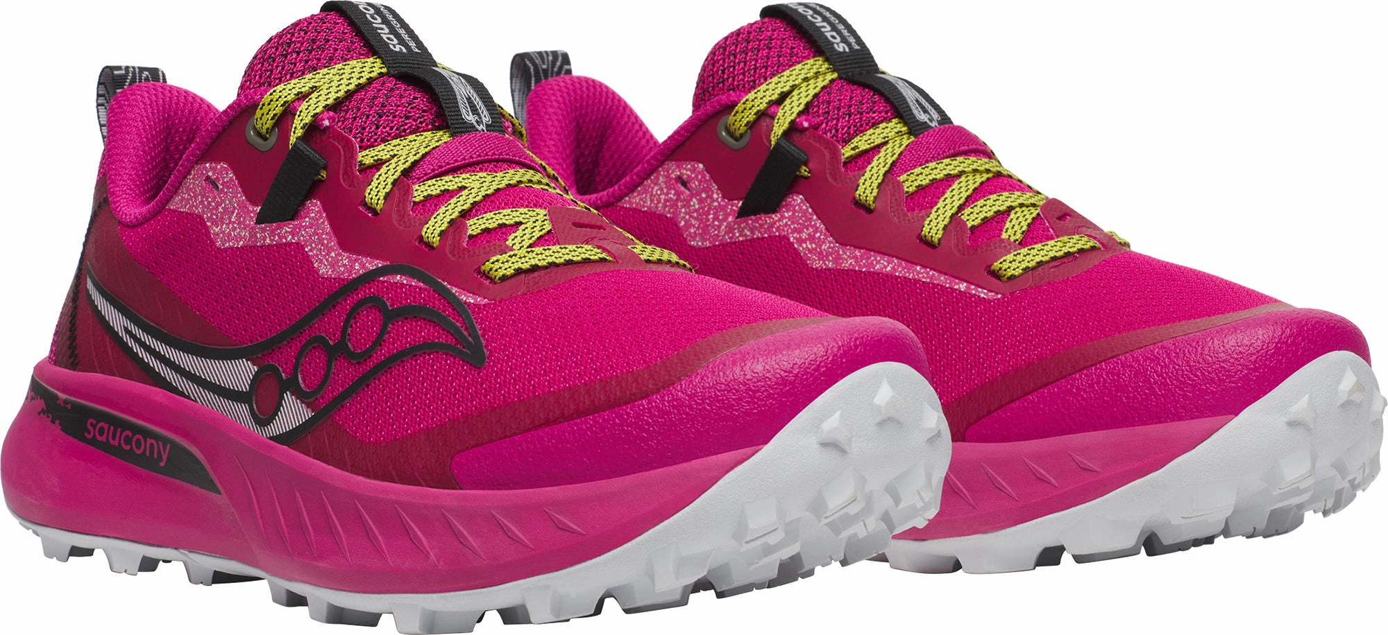 Saucony Peregrine 15 Womens Running Shoes - Pink Balanced Fit Runners