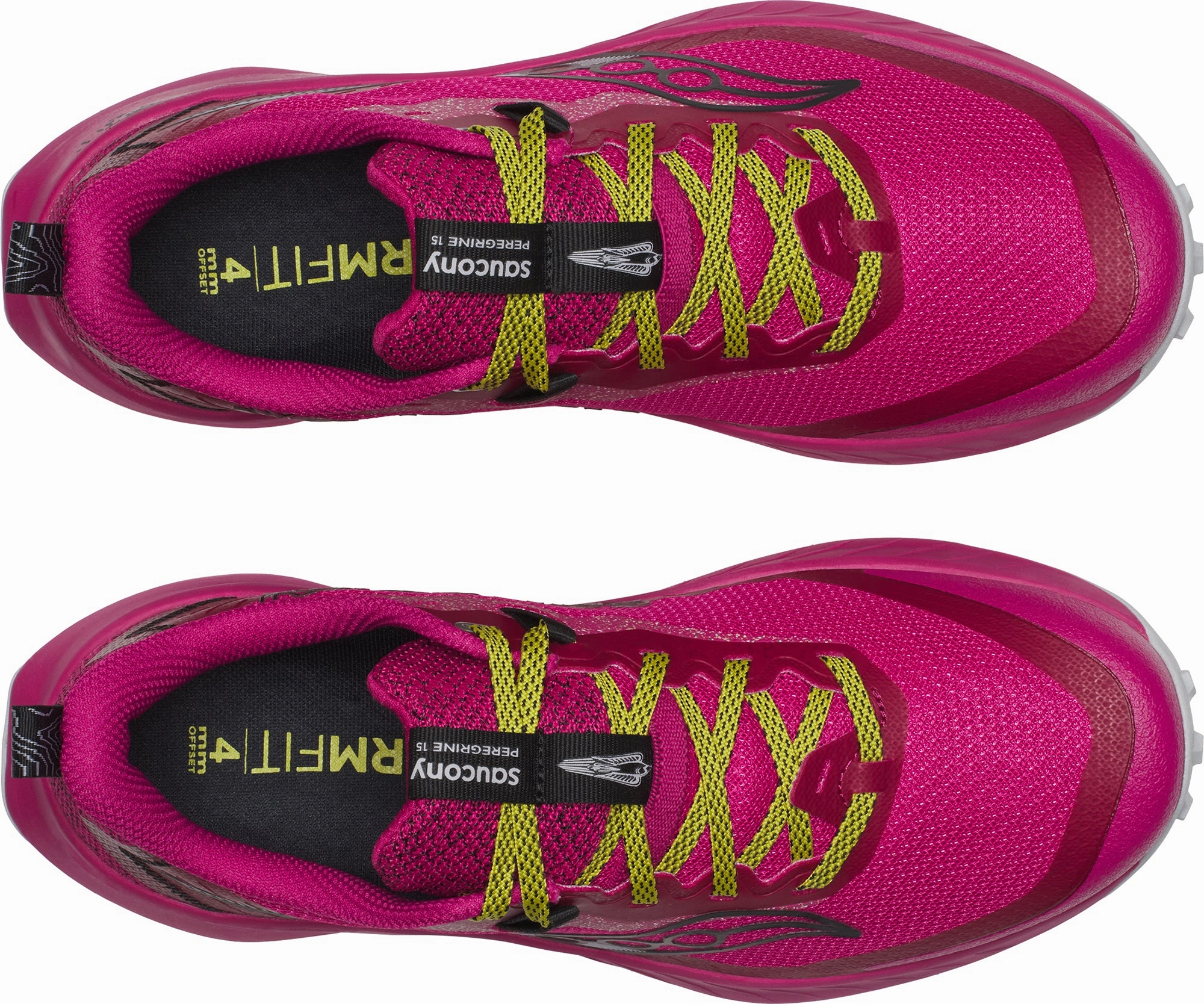 Saucony Peregrine 15 Womens Running Shoes - Pink Balanced Fit Runners