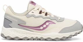 Saucony Peregrine KDZ Junior Trail Running Shoes - Cream Saucony Peregrine runners