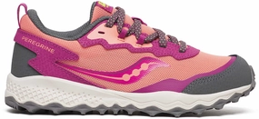 Saucony Peregrine KDZ Shield Junior Trail Running Shoes - Pink Saucony Peregrine runners