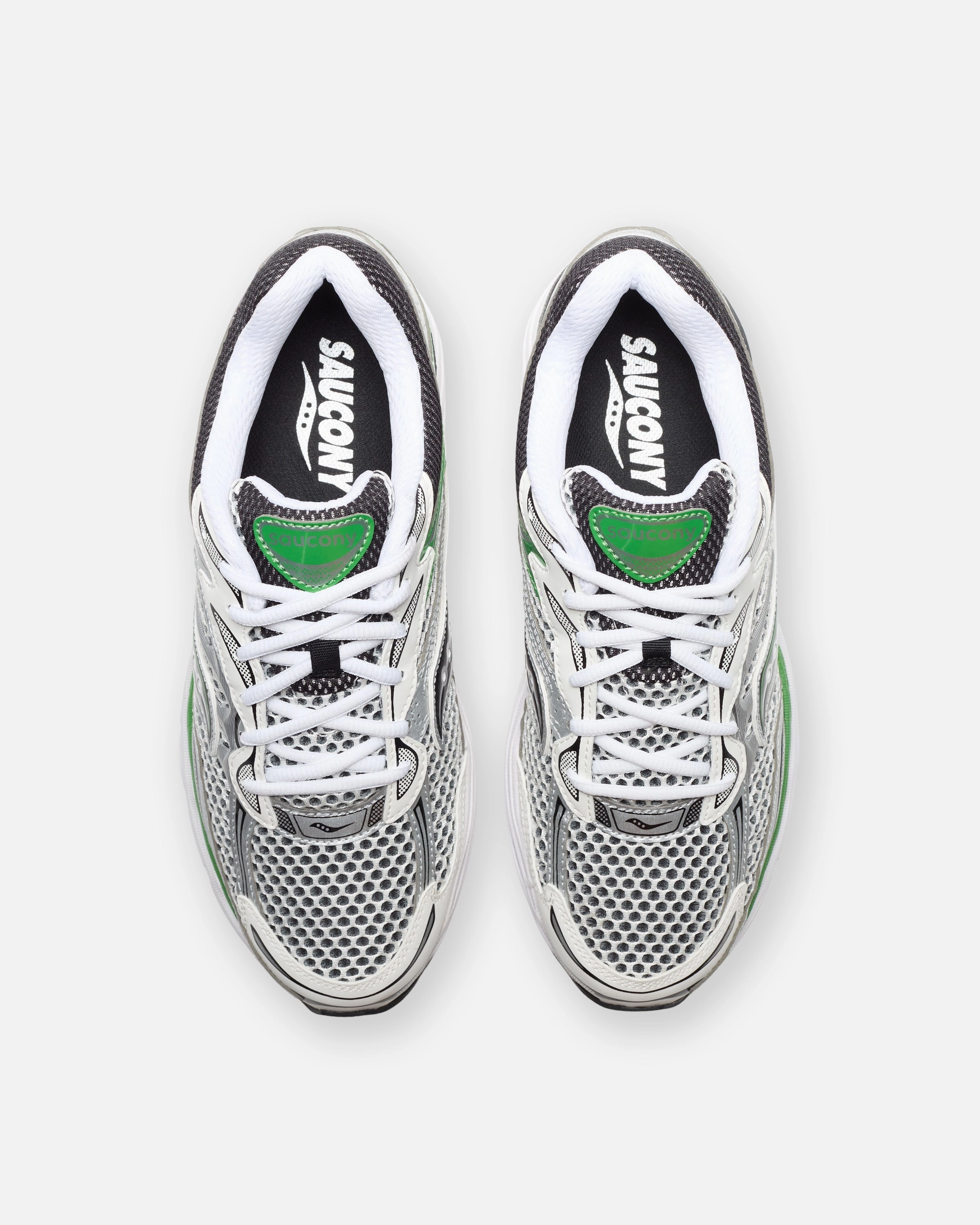 SAUCONY PROGRID ONMI 9 - SILVER/ GREEN Saucony Performance Picks