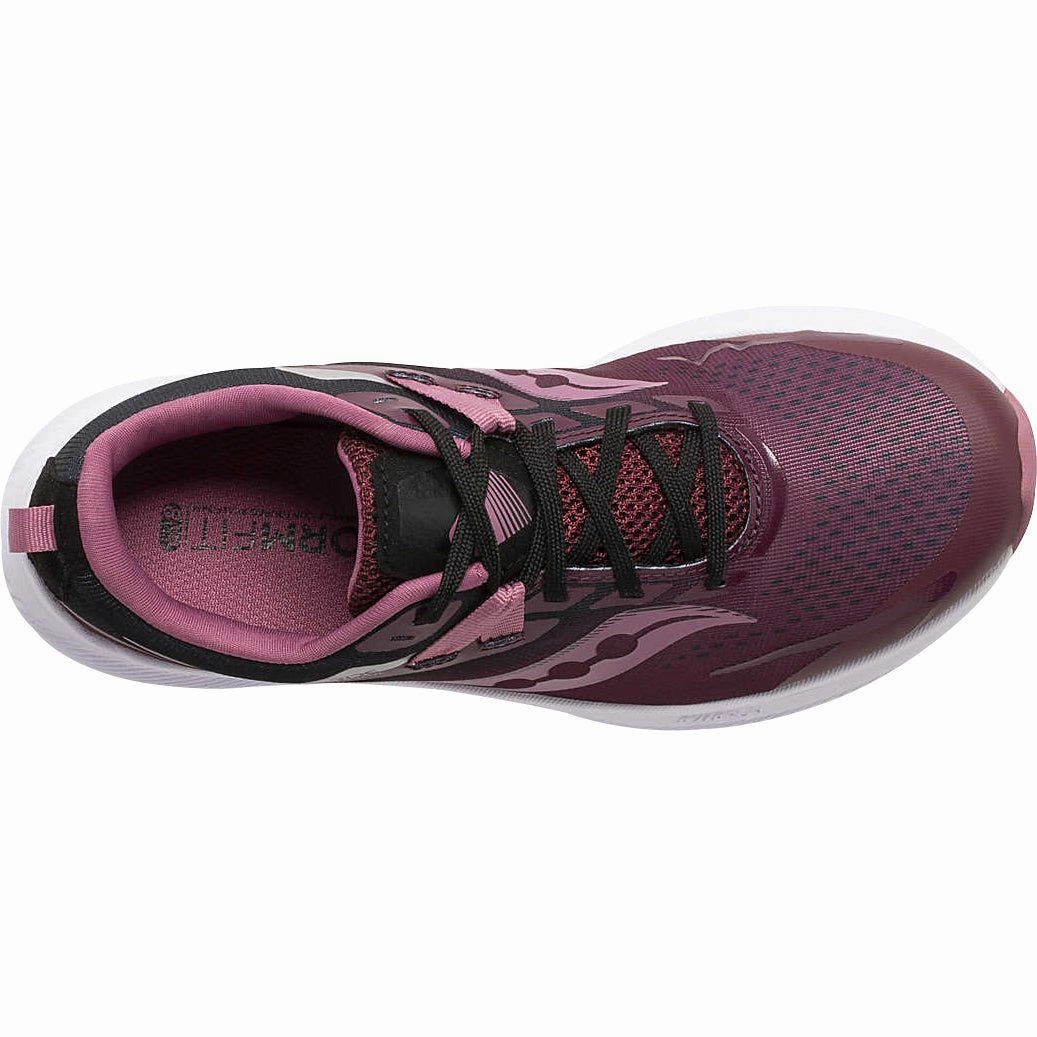 Saucony Ride 15 Junior Running Shoes - Red Smooth Ride Shoes