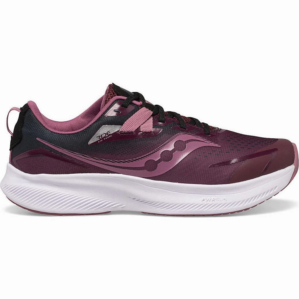 Saucony Ride 15 Junior Running Shoes - Red Saucony Ride shoes