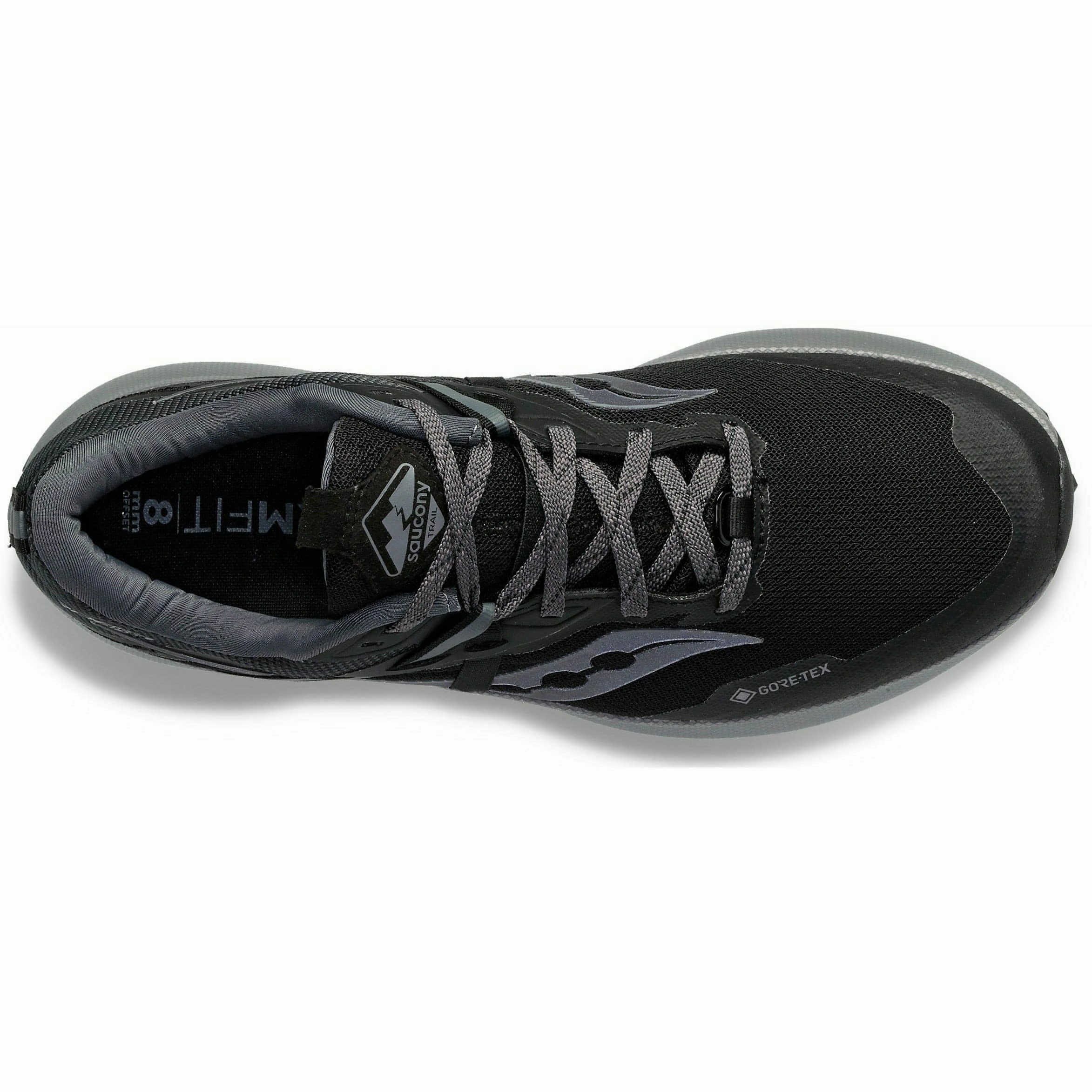 Saucony Ride 15 TR GORE-TEX Mens Trail Running Shoes - Black Smooth Ride Shoes