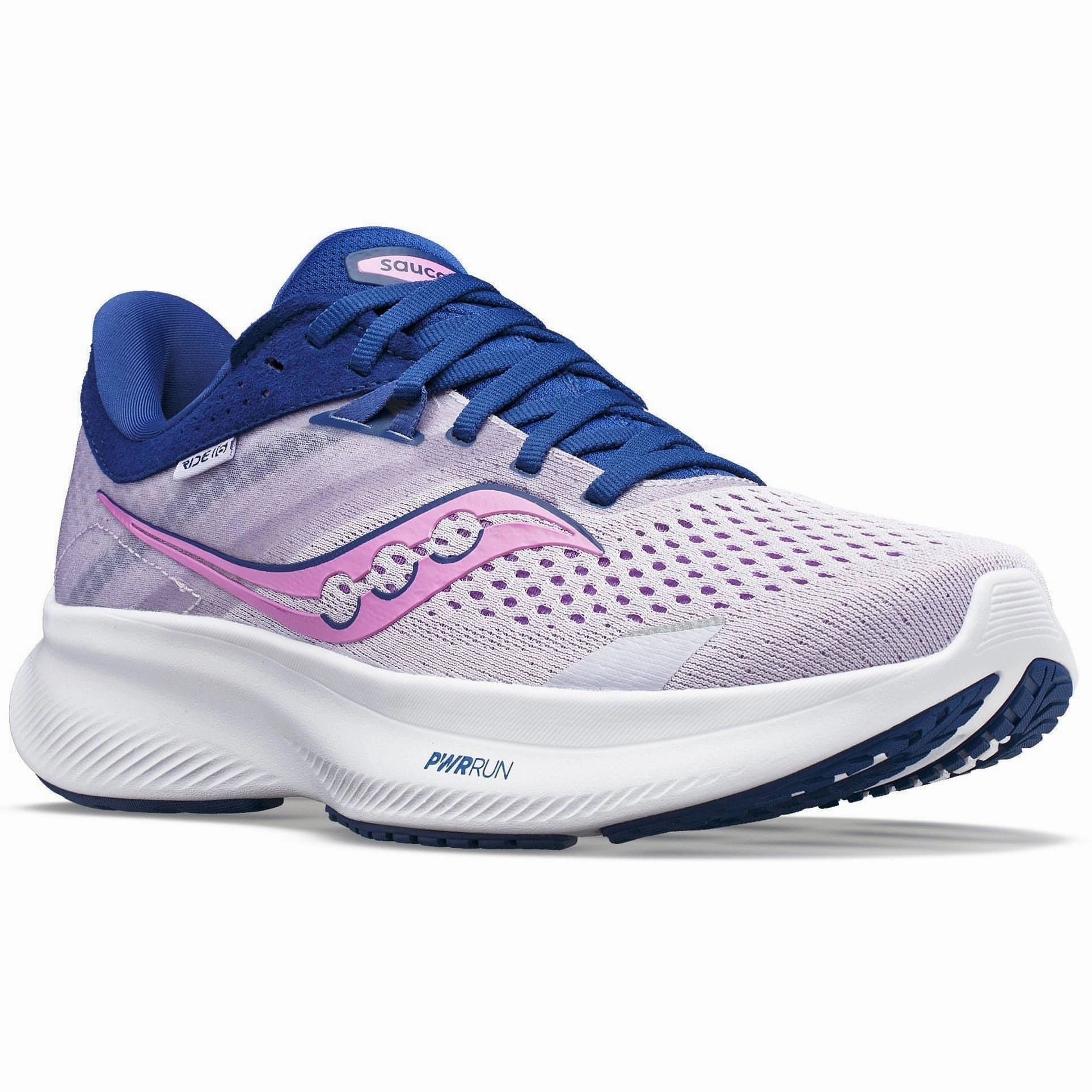 Saucony Ride 16 Womens Running Shoes - Purple Training Comfort Sneakers