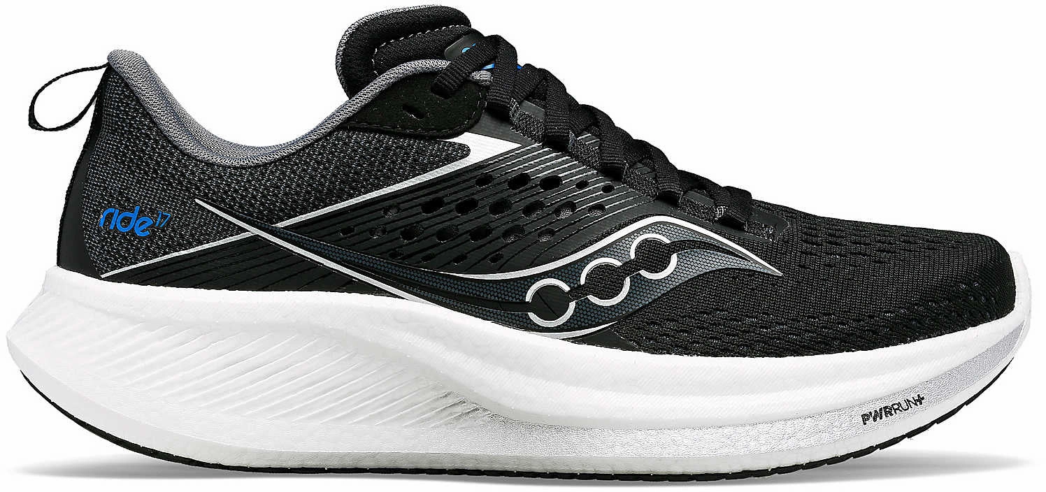 Saucony Ride 17 Mens Running Shoes - Black Saucony Ride shoes