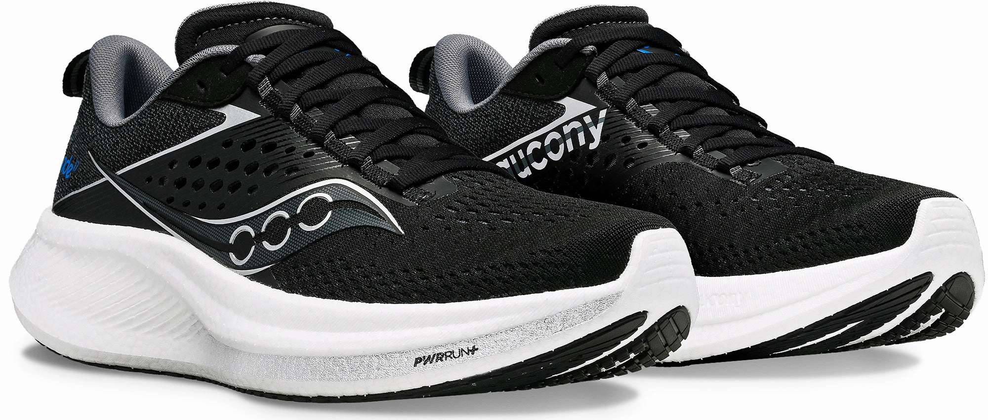 Saucony Ride 17 Mens Running Shoes - Black Smooth Ride Shoes