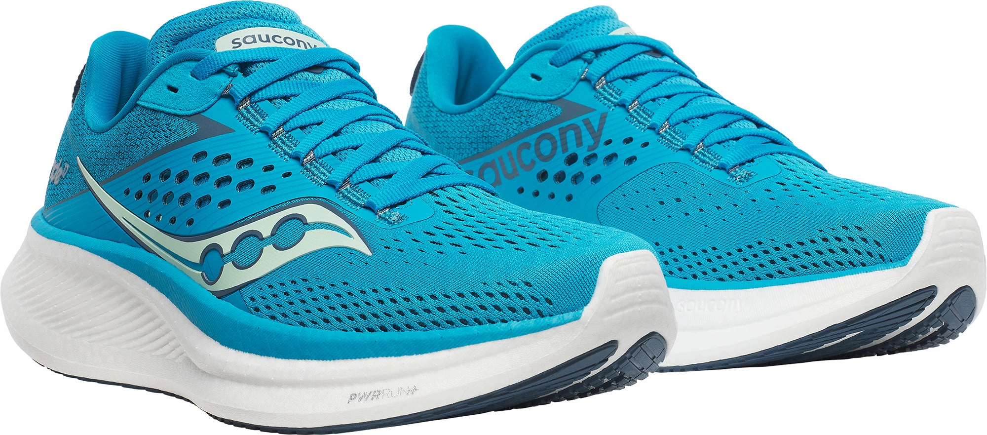 Saucony Ride 17 Womens Running Shoes - Blue Smooth Ride Shoes