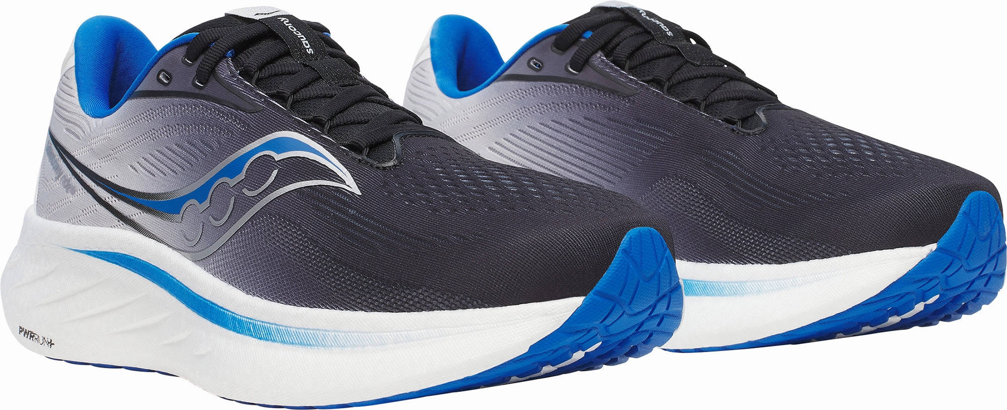 Saucony Ride 18 Mens Running Shoes - Black Smooth Ride Shoes