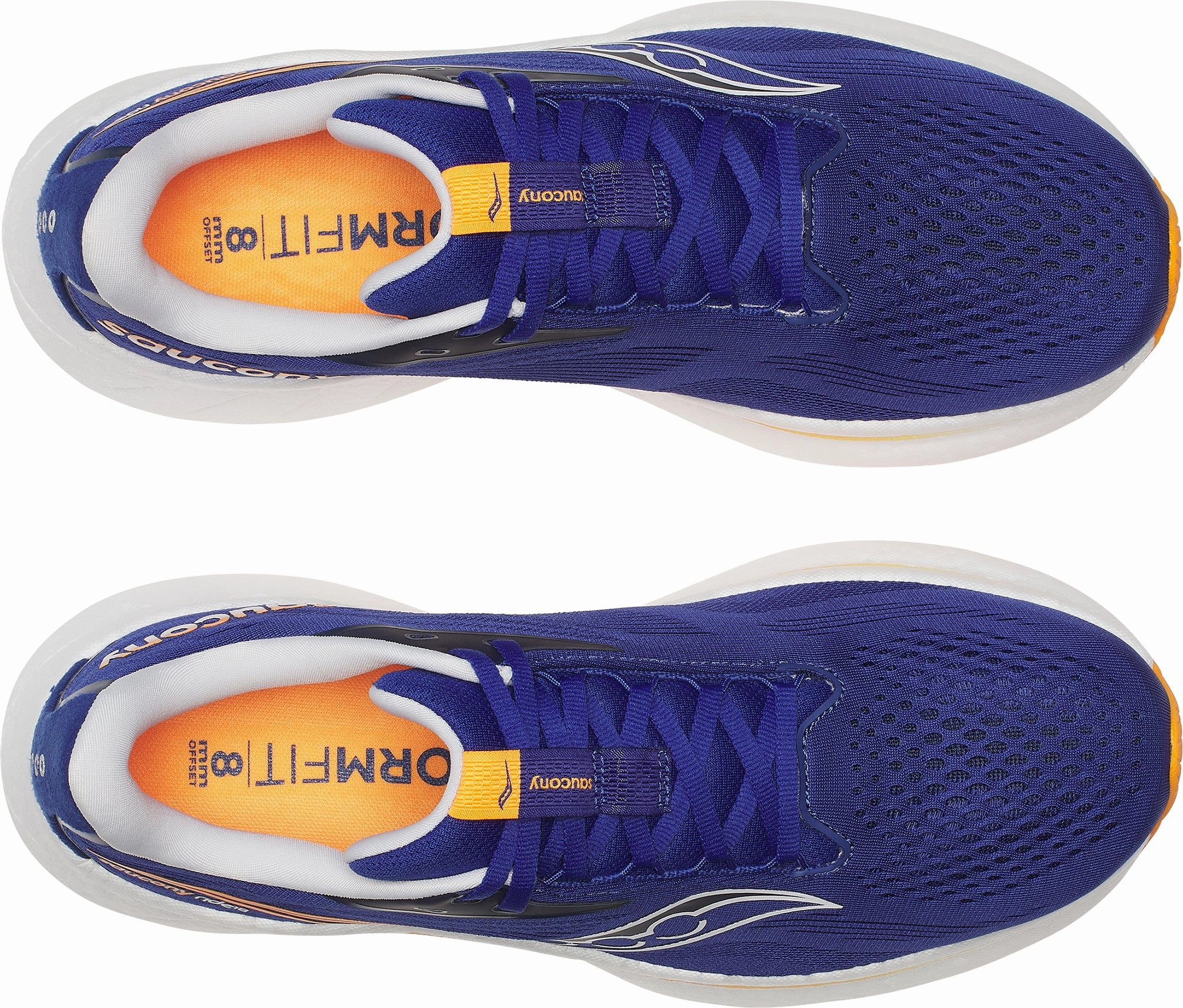 Saucony Ride 18 Mens Running Shoes - Blue Balanced Fit Runners