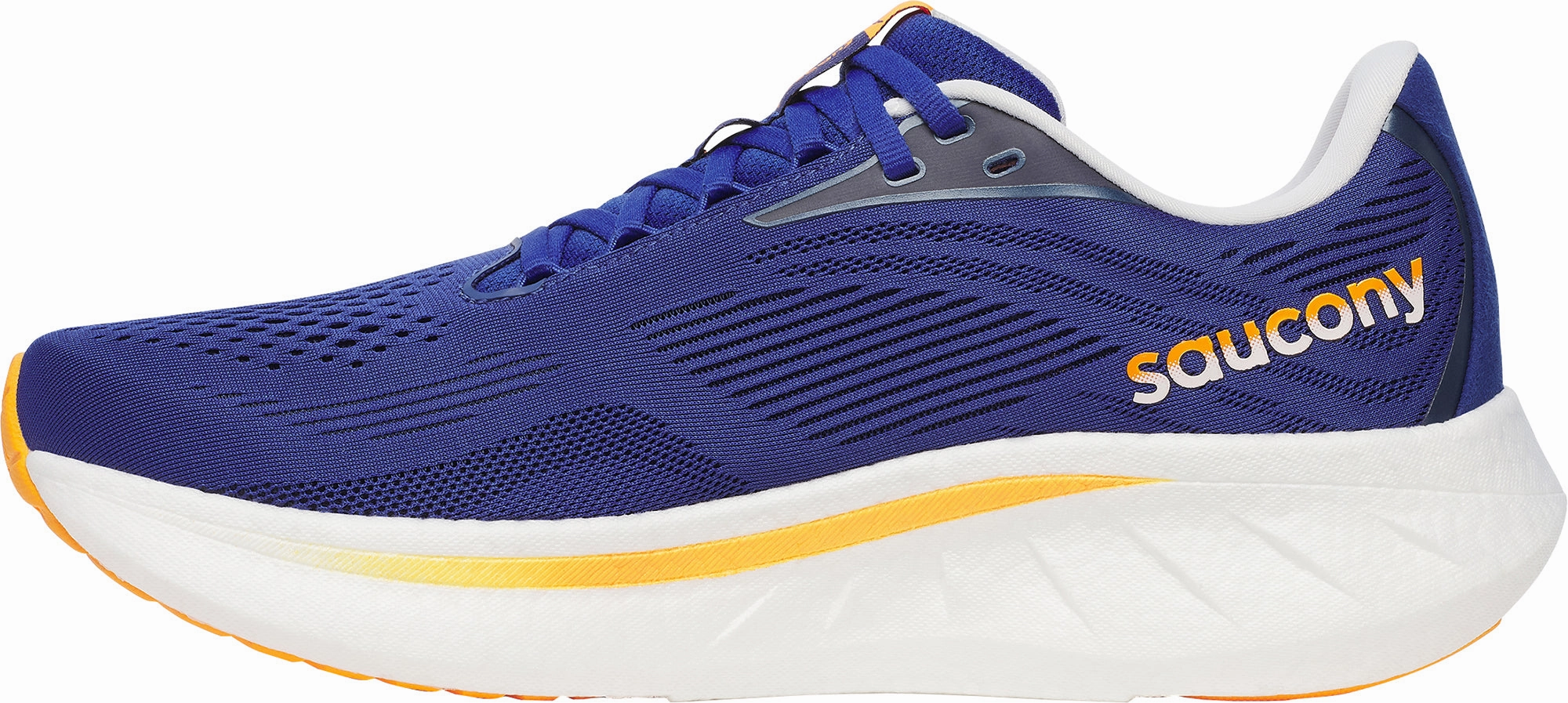 Saucony Ride 18 Mens Running Shoes - Blue Balanced Fit Runners