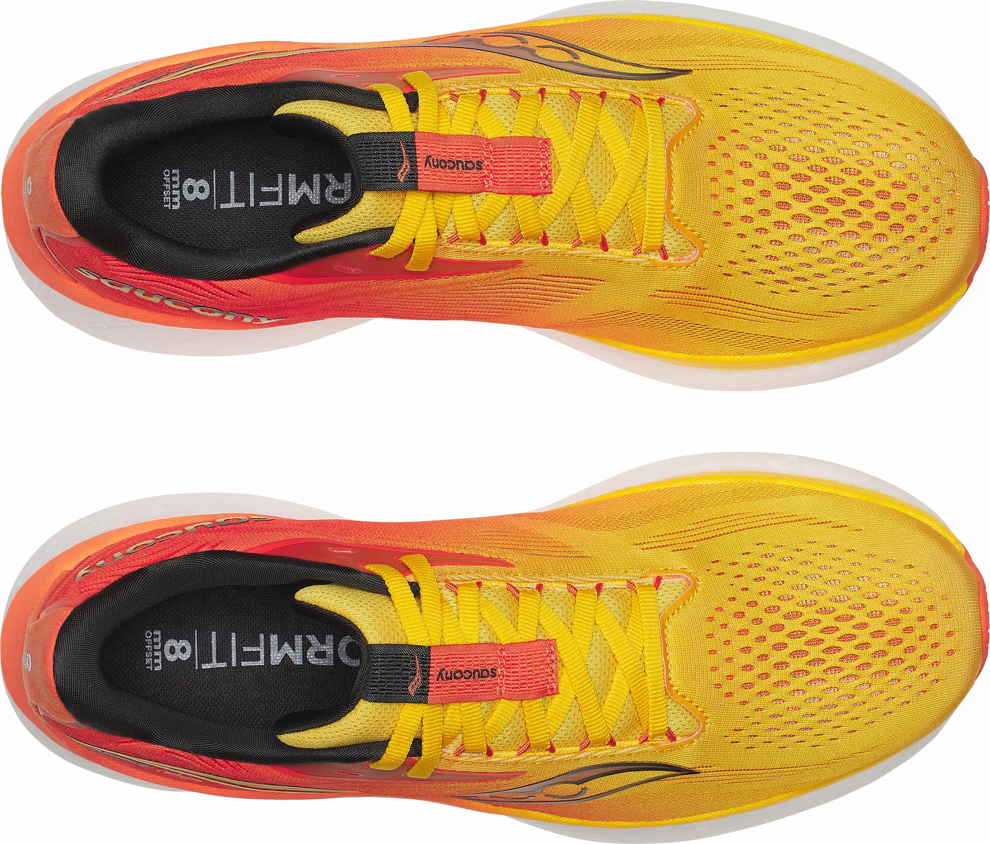 Saucony Ride 18 Mens Running Shoes - Yellow Smooth Ride Shoes