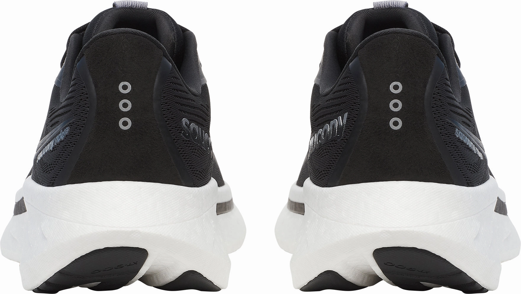 Saucony Ride 18 WIDE FIT Mens Running Shoes - Black Smooth Ride Shoes