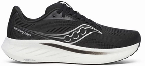 Saucony Ride 18 WIDE FIT Mens Running Shoes - Black Saucony Ride shoes