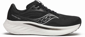 Saucony Ride 18 WIDE FIT Womens Running Shoes - Black Saucony Ride shoes