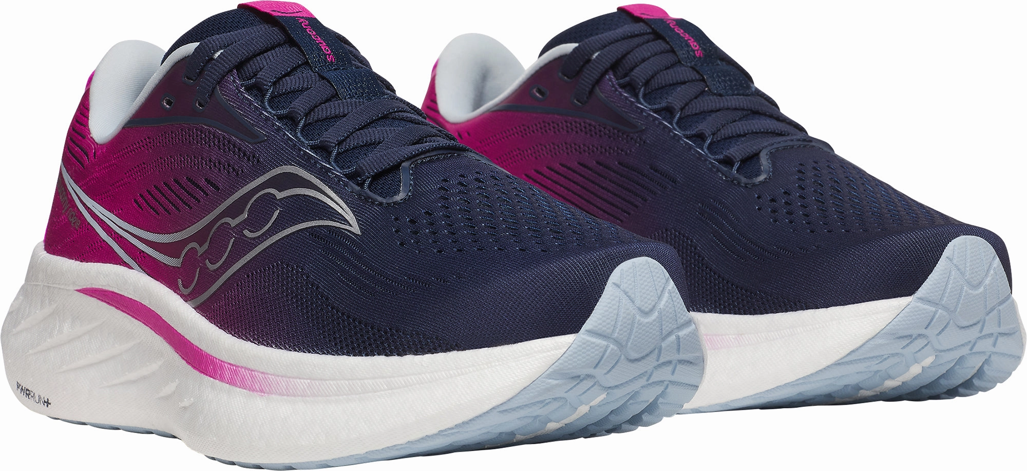 Saucony Ride 18 Womens Running Shoes - Blue Smooth Ride Shoes
