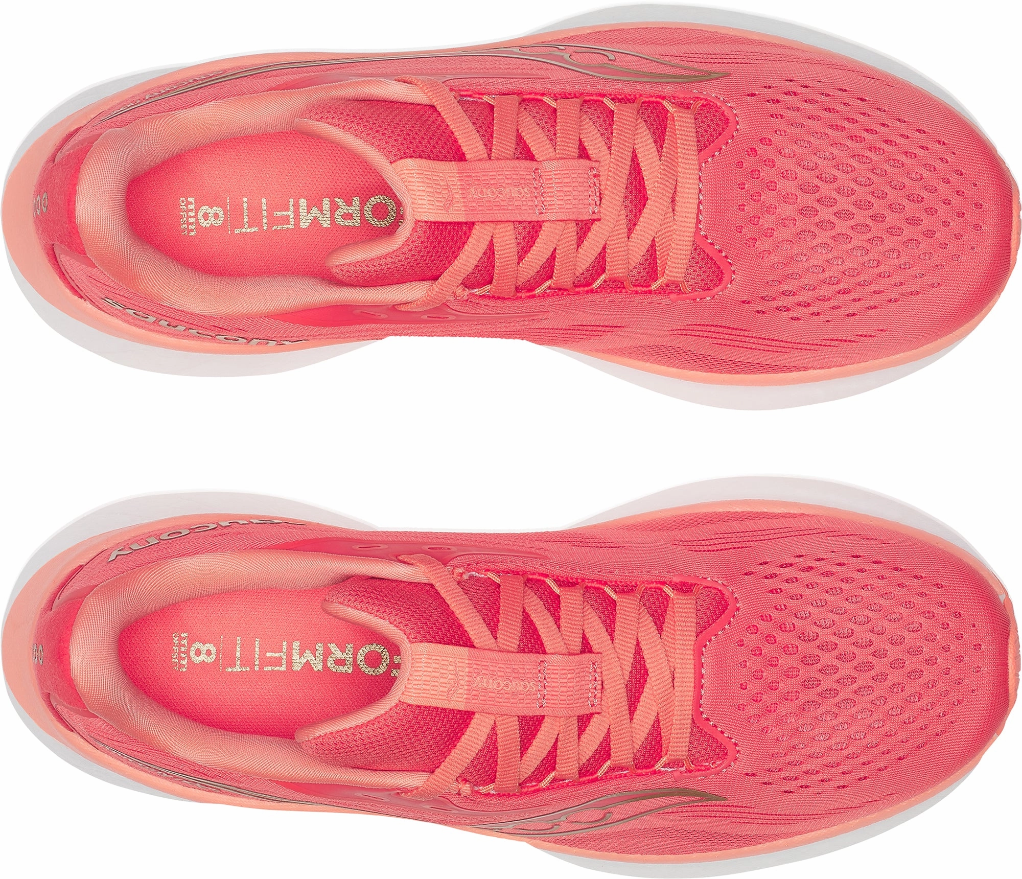 Saucony Ride 18 Womens Running Shoes - Pink Balanced Fit Runners
