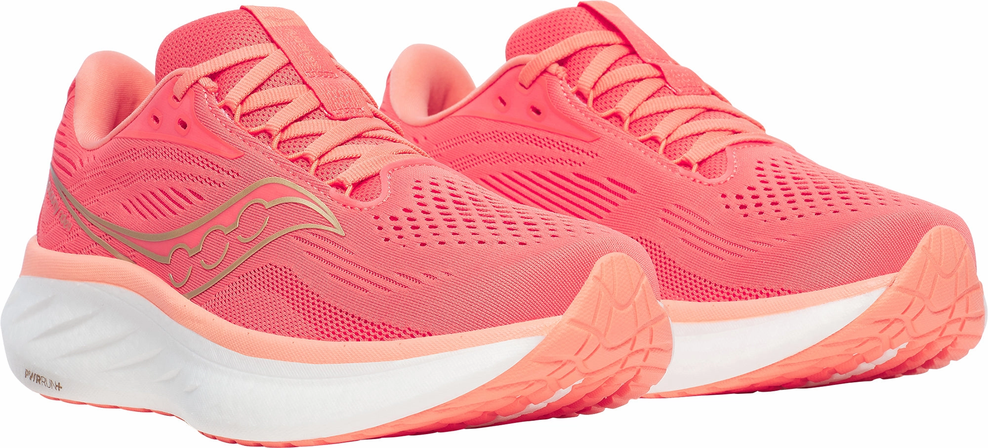 Saucony Ride 18 Womens Running Shoes - Pink Smooth Ride Shoes