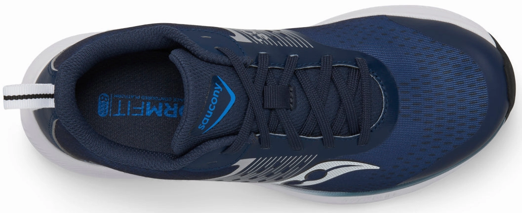 Saucony Ride KDZ Junior Running Shoes - Blue Smooth Ride Shoes