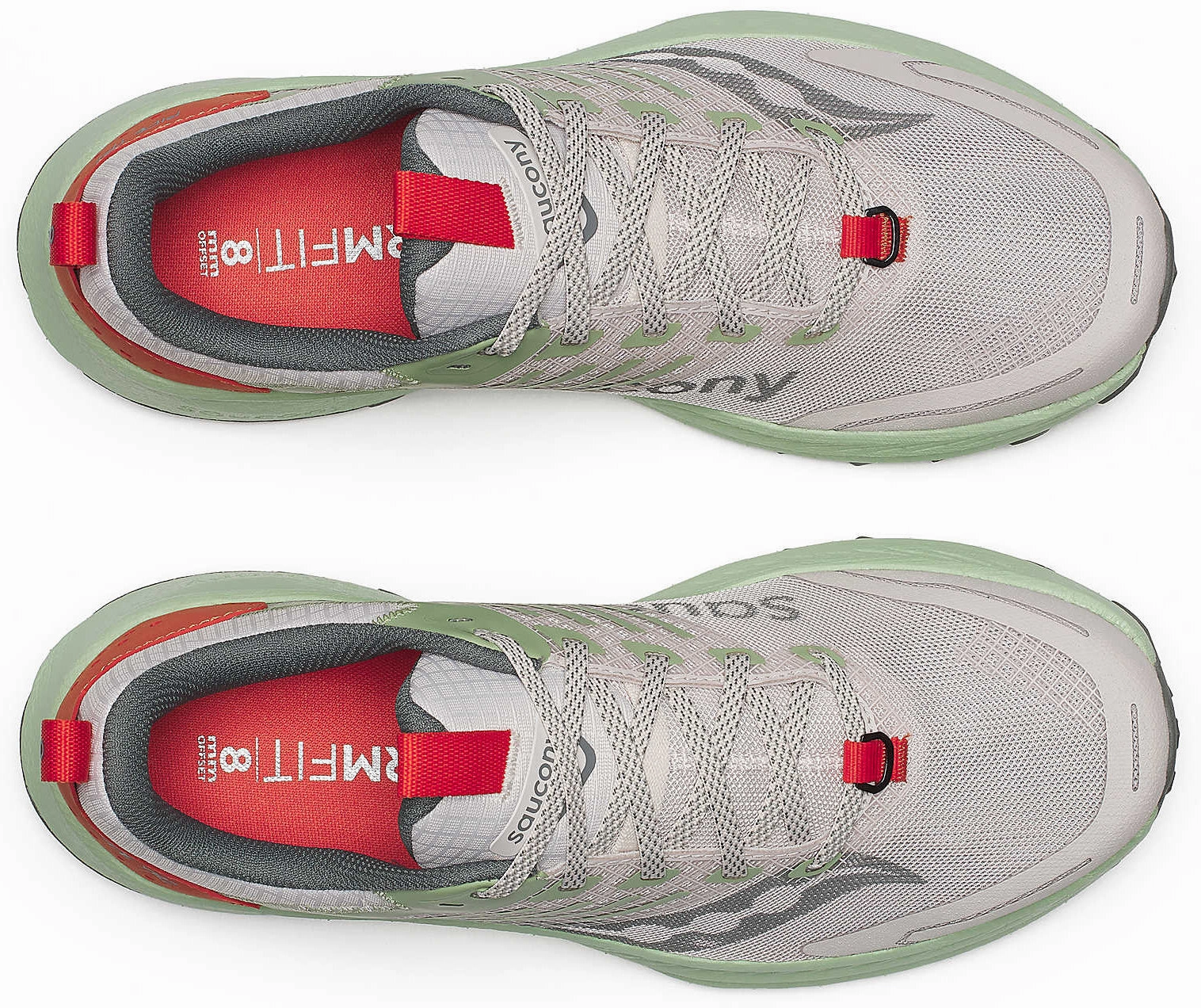 Saucony Ride TR2 Mens Running Shoes - Grey Smooth Ride Shoes