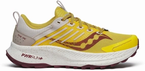 Saucony Ride TR2 Womens Trail Running Shoes - Yellow Saucony Ride shoes