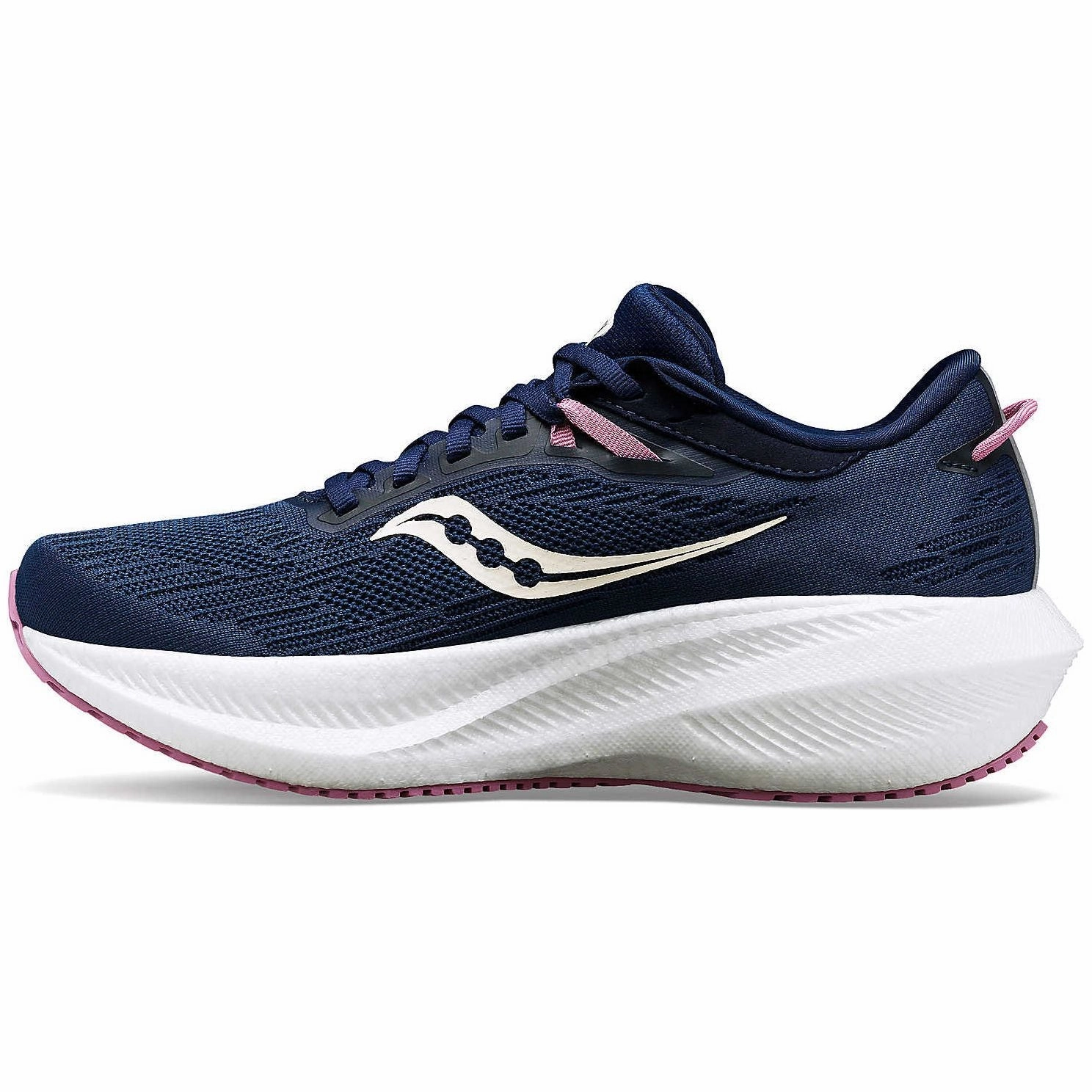 Saucony Triumph 21 Womens Running Shoes - Navy Womens Work Sneakers