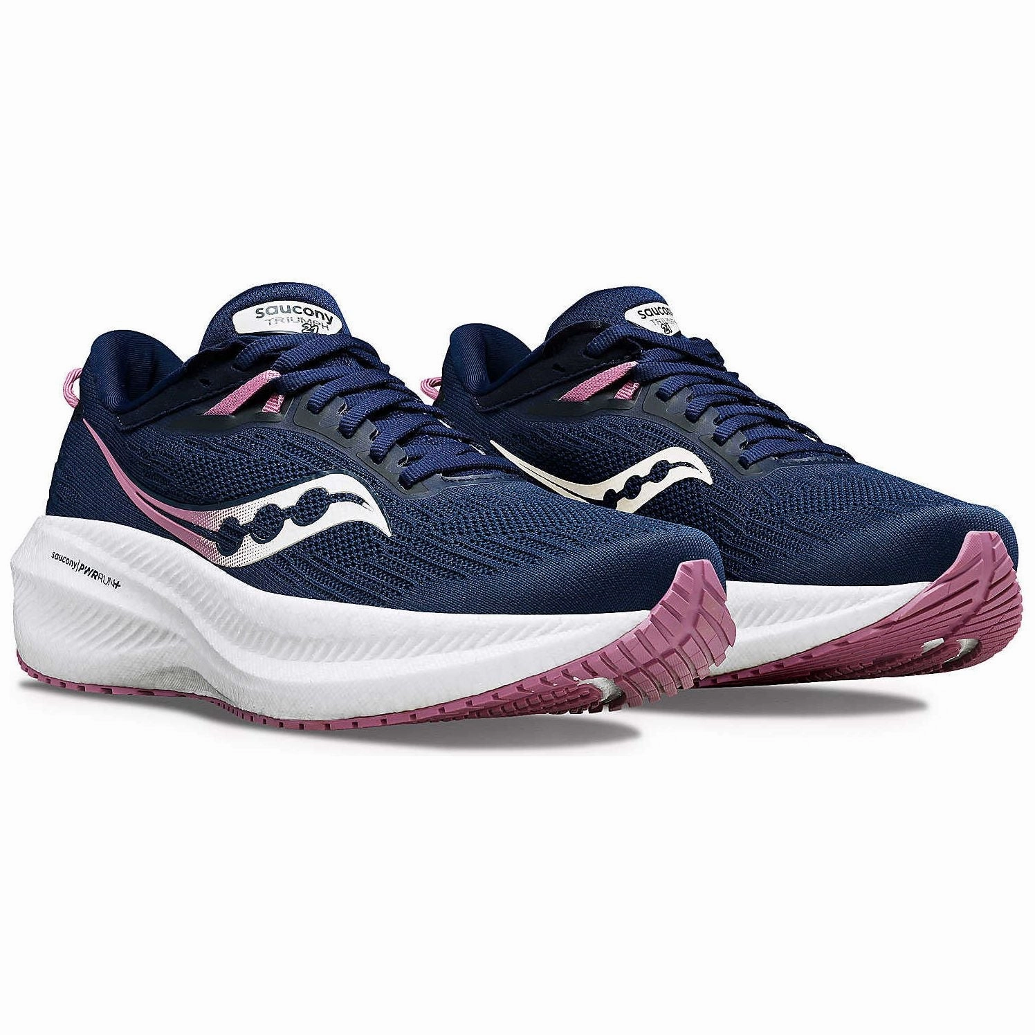 Saucony Triumph 21 Womens Running Shoes - Navy Womens Work Sneakers