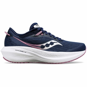 Saucony Triumph 21 Womens Running Shoes - Navy Saucony Triumph shoes