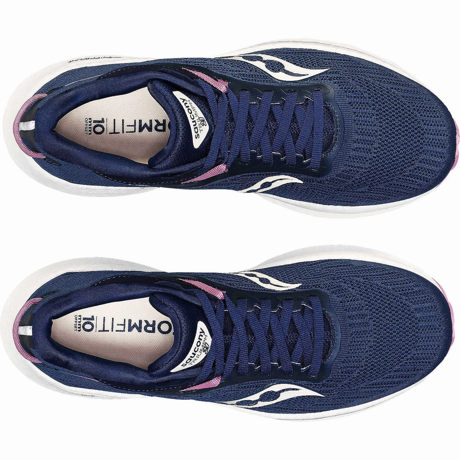 Saucony Triumph 21 Womens Running Shoes - Navy Womens Work Sneakers