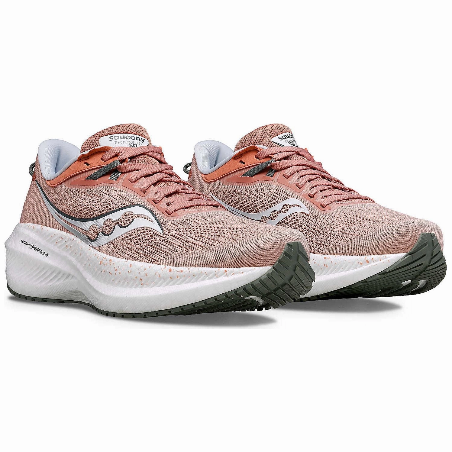 Saucony Triumph 21 Womens Running Shoes - Pink Womens Work Sneakers