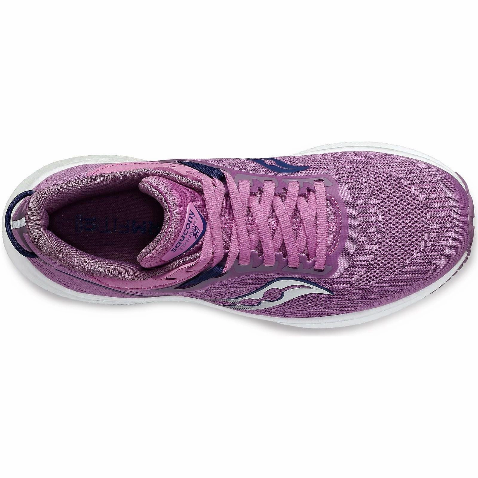 Saucony Triumph 21 Womens Running Shoes - Purple Womens Work Sneakers