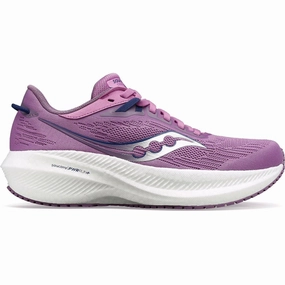 Saucony Triumph 21 Womens Running Shoes - Purple Saucony Triumph shoes