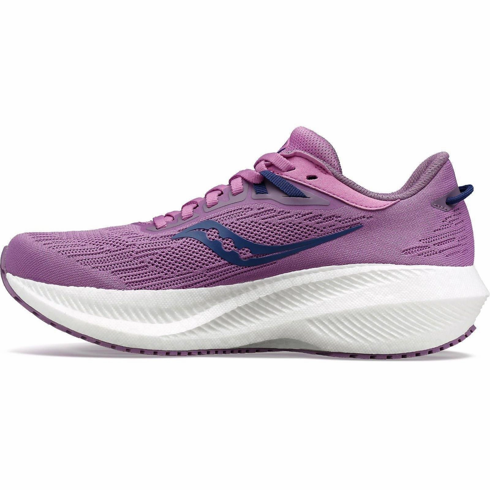 Saucony Triumph 21 Womens Running Shoes - Purple Womens Work Sneakers