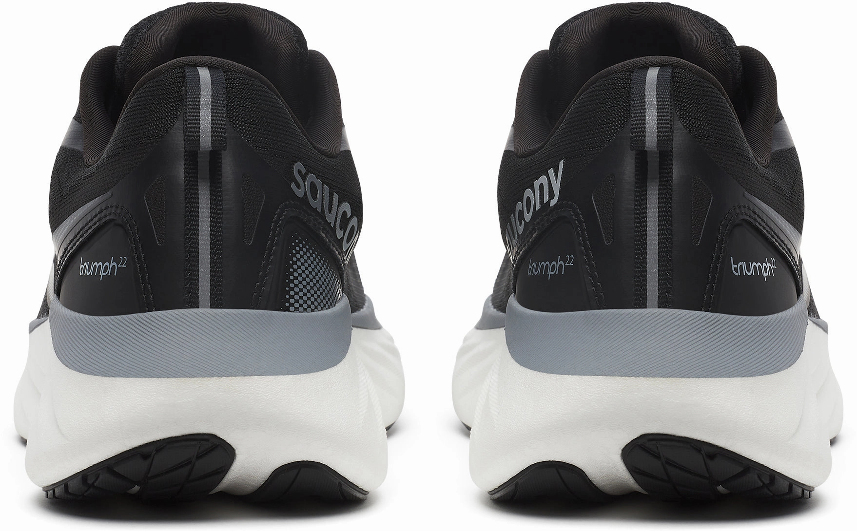 Saucony Triumph 22 Mens Running Shoes - Black Training Comfort Sneakers