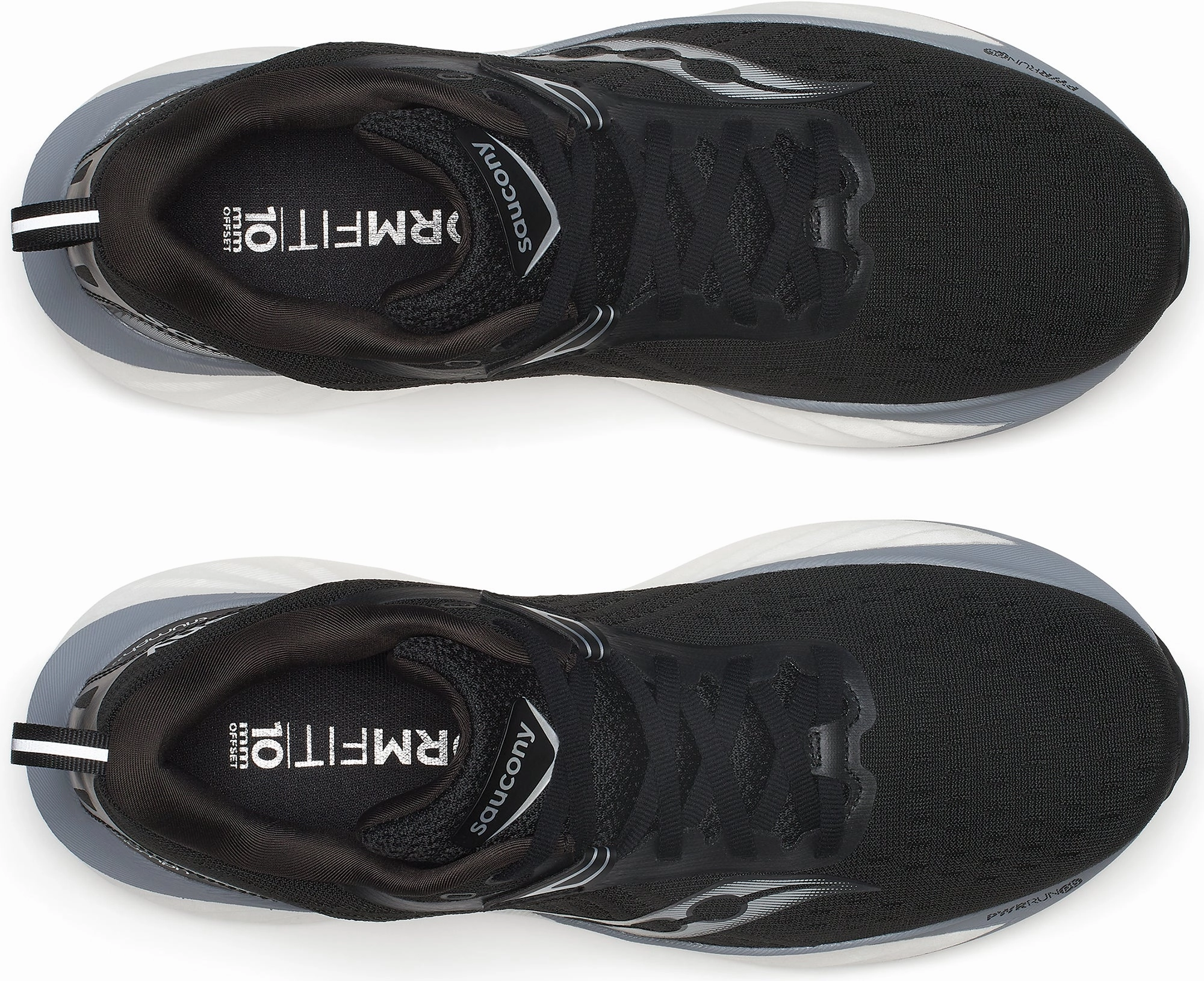 Saucony Triumph 22 Mens Running Shoes - Black Training Comfort Sneakers