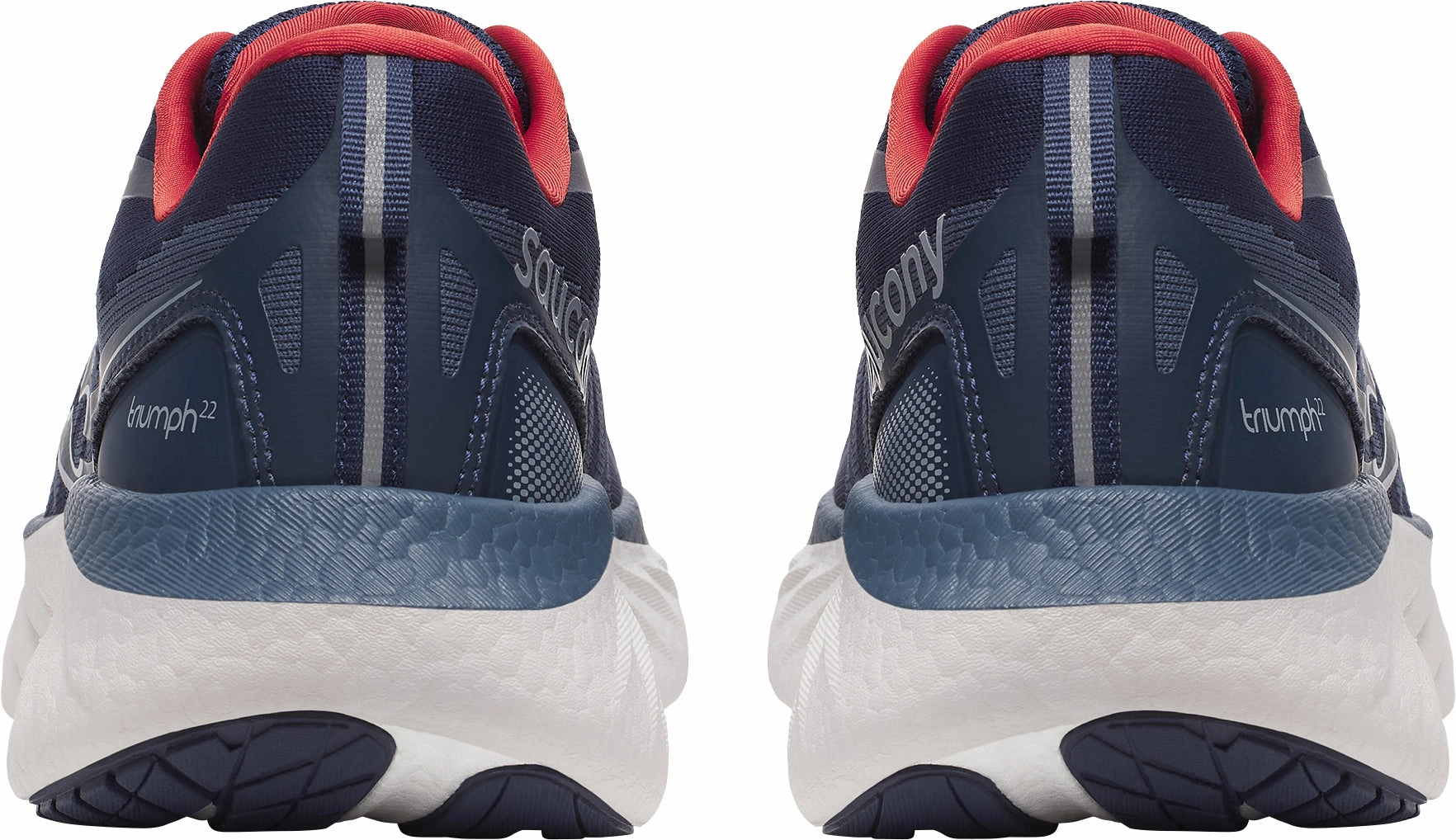 Saucony Triumph 22 Mens Running Shoes - Blue Balanced Fit Runners
