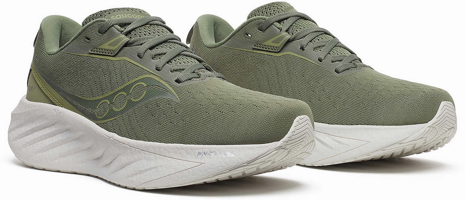 Saucony Triumph 22 Mens Running Shoes - Green Womens Work Sneakers